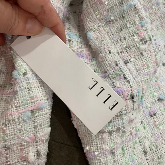 Elle Women's Tweed Pastel Coloring Skirt Suit Set Size XXL/10 - Picture 11 of 11